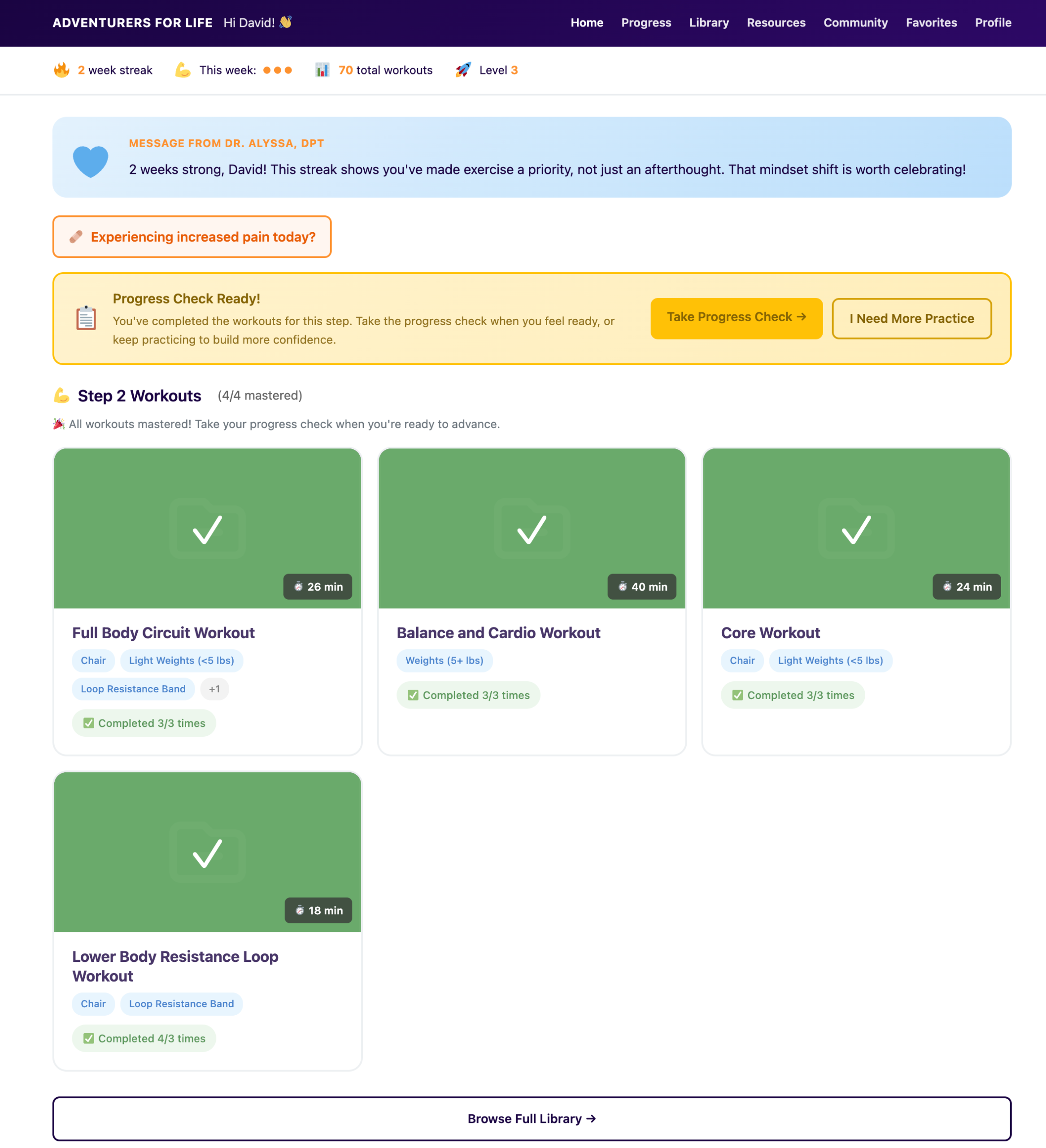 Member Dashboard