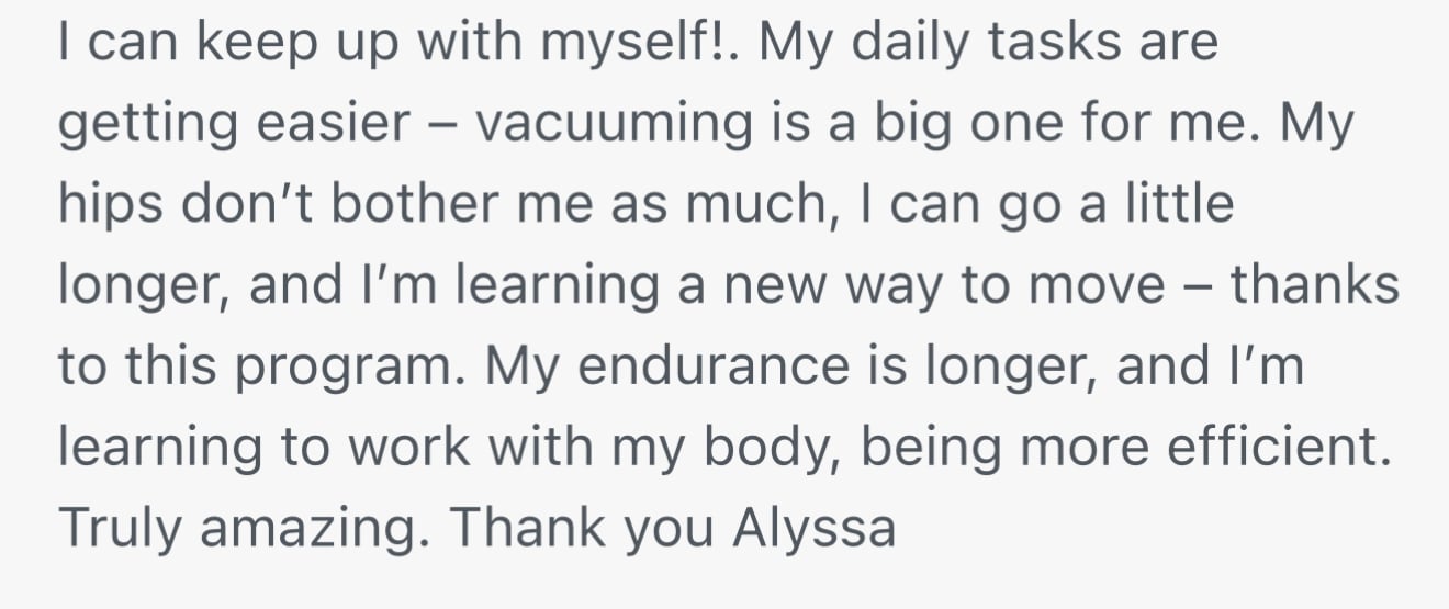 Client testimonial